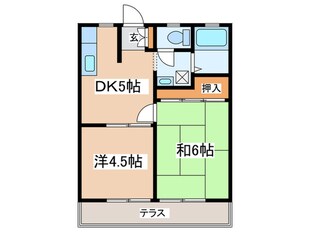 福山ハイツの物件間取画像